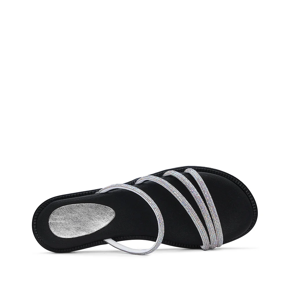 Chinelo Casual Mulher Prata - Image 5