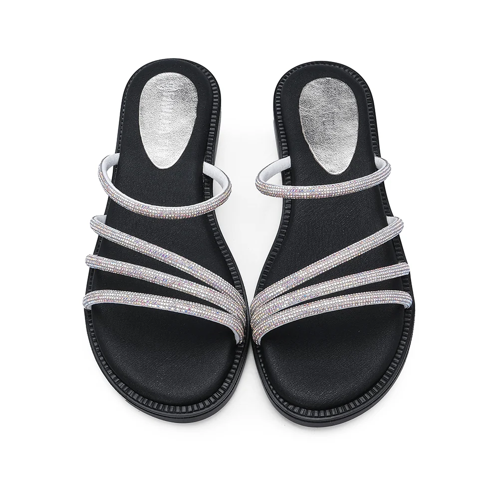Chinelo Casual Mulher Prata - Image 6