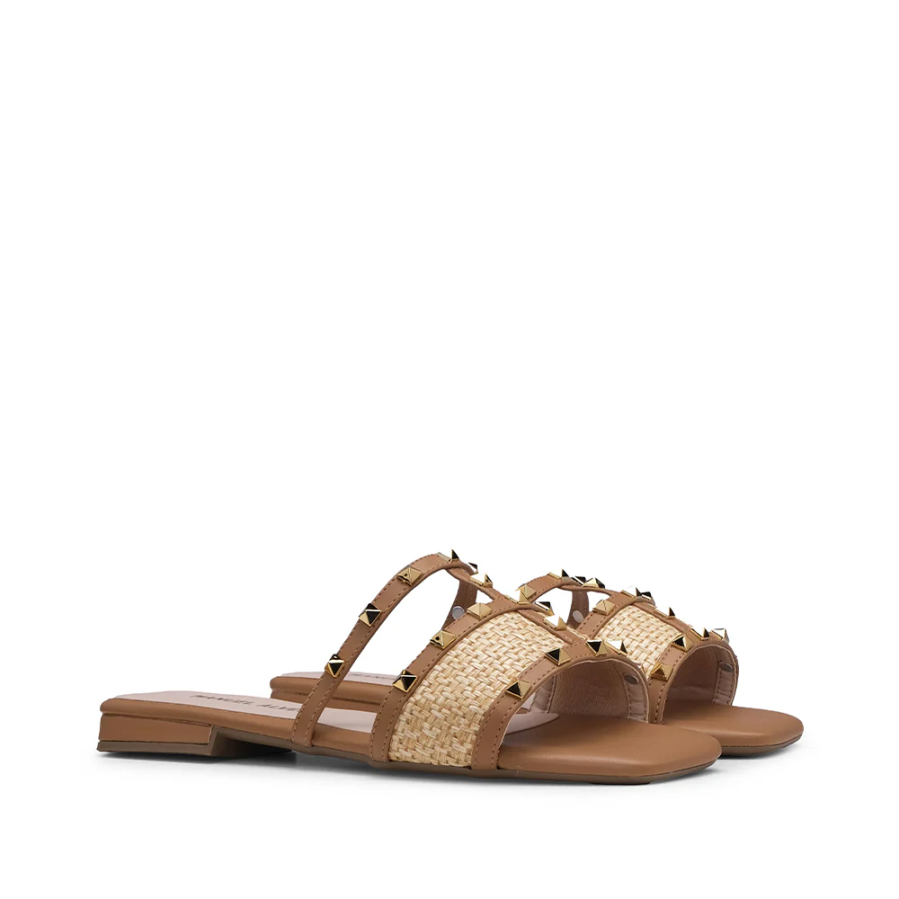 Chinelo Casual Mulher Camel - Image 2
