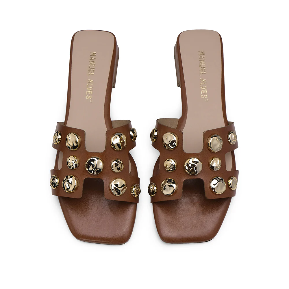 Chinelo Casual Mulher Camel - Image 5