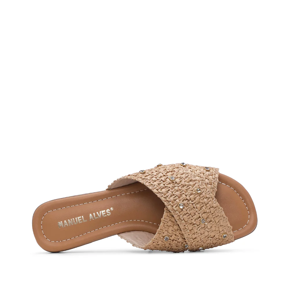 Chinelo Casual Mulher Bege - Image 5