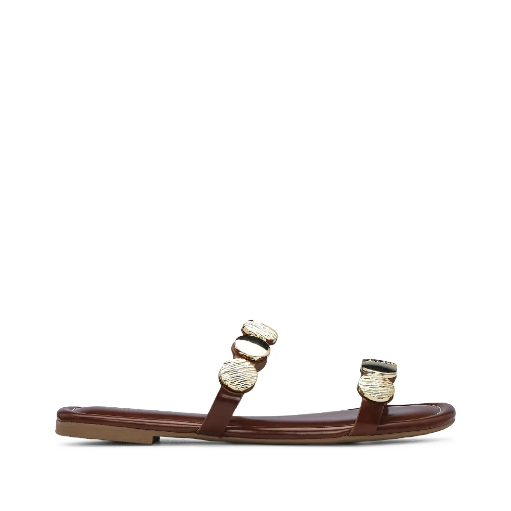 Chinelo Casual Mulher Castanho