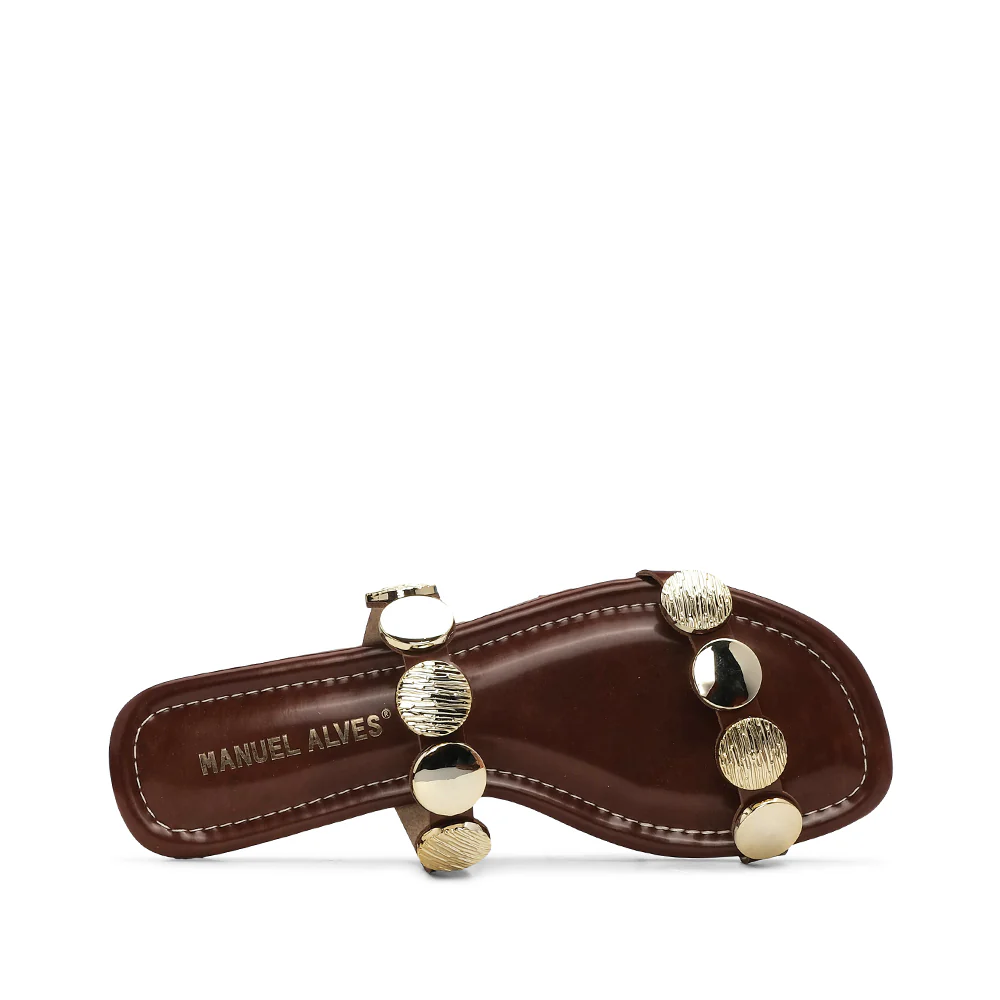 Chinelo Casual Mulher Castanho - Image 5