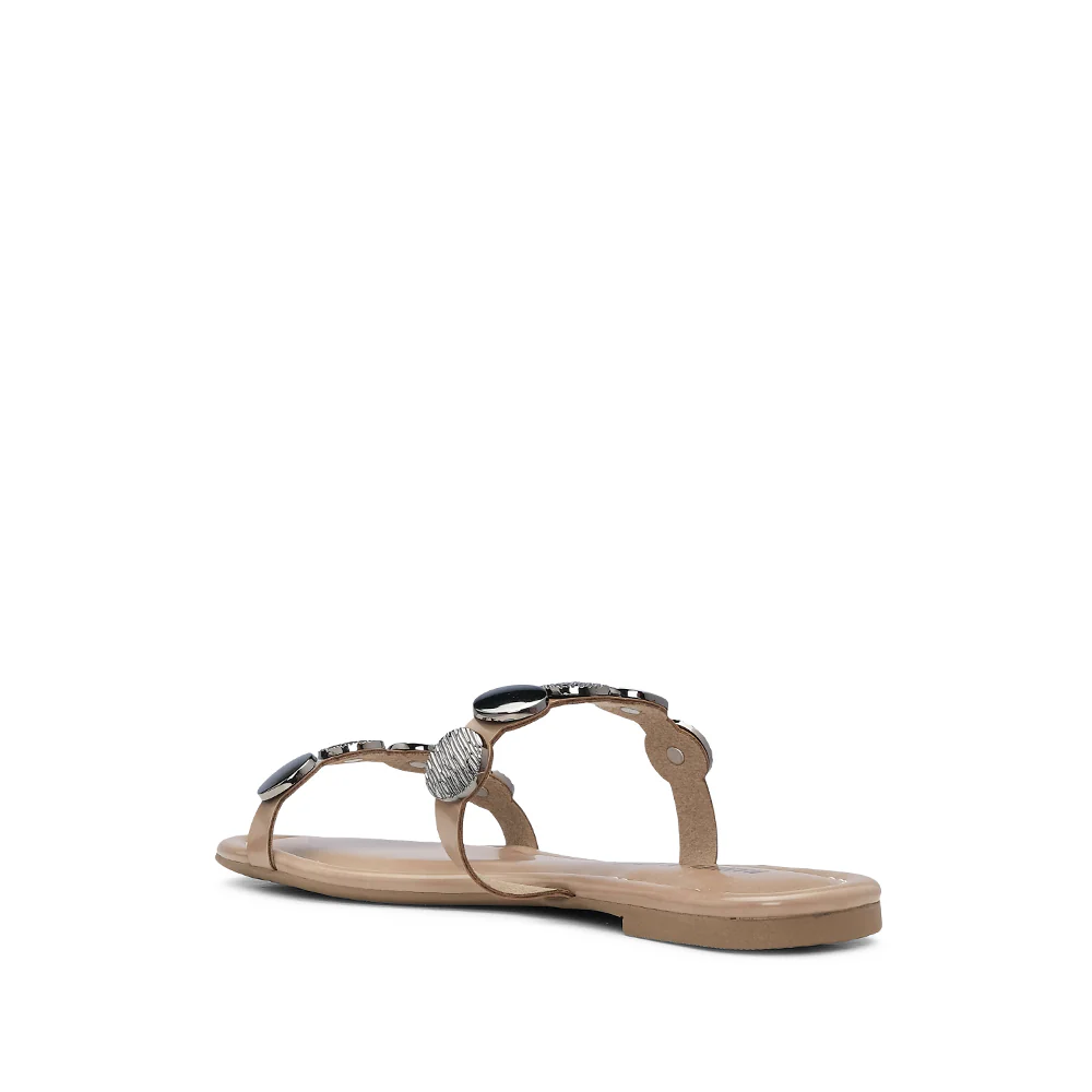 Chinelo Casual Mulher Taupe - Image 4