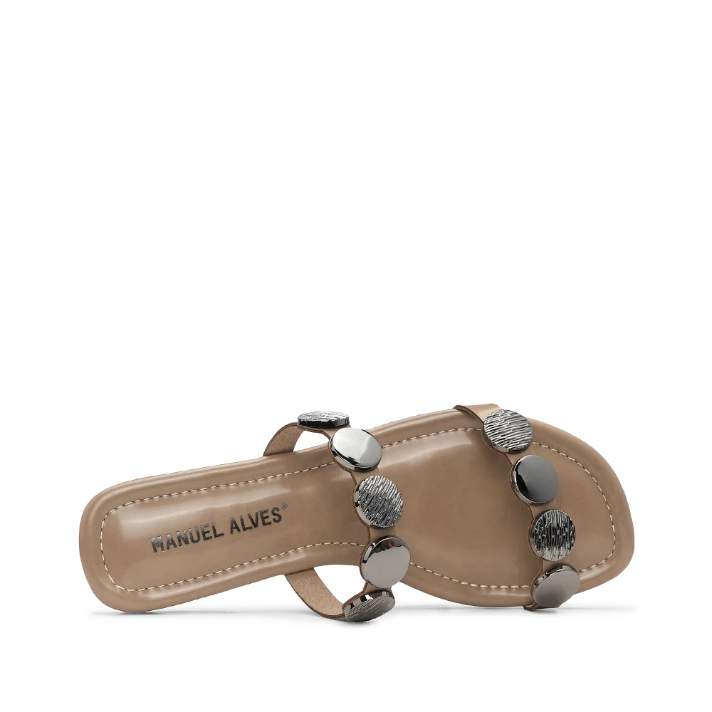Chinelo Casual Mulher Taupe - Image 5