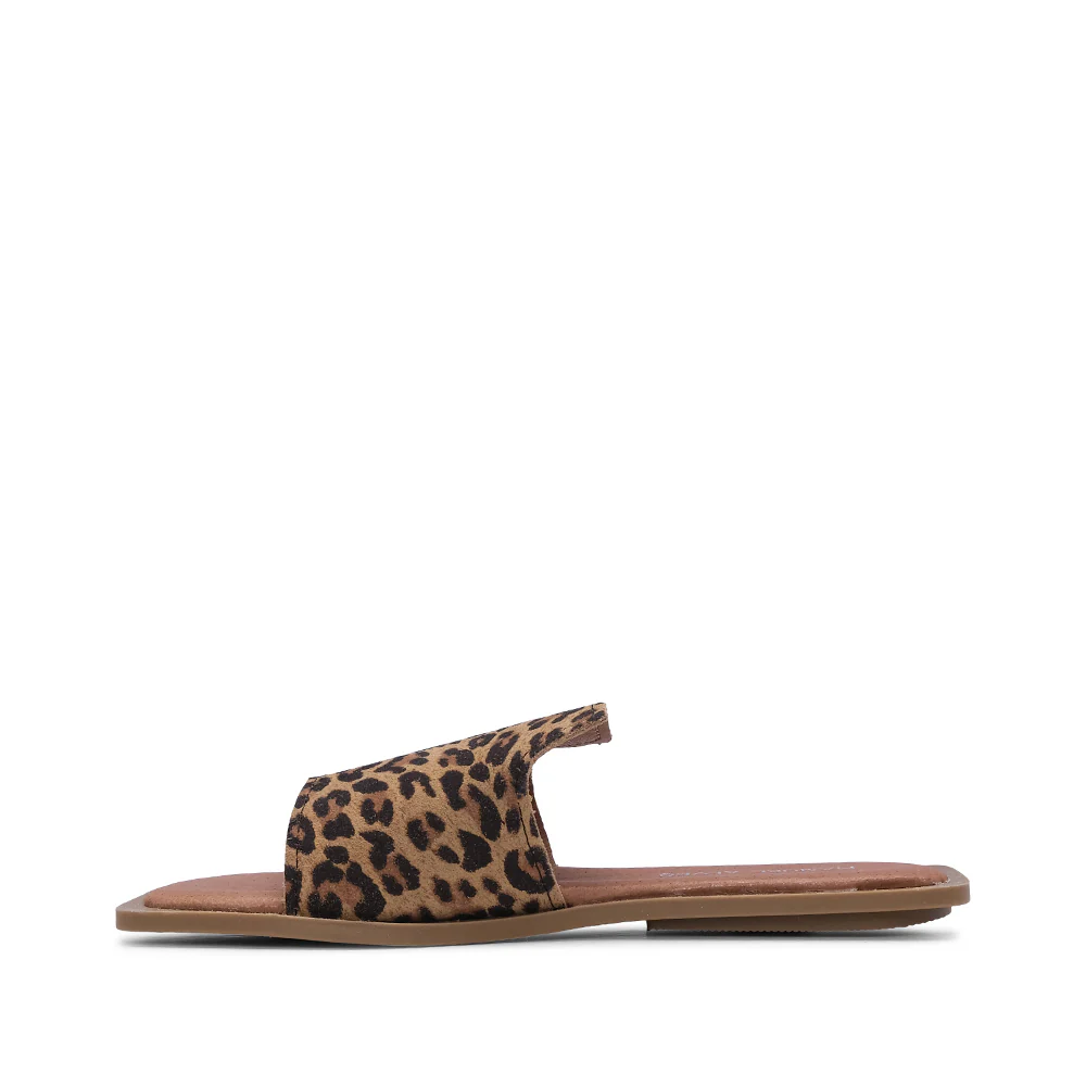 Chinelo Casual Mulher Camurça Leopardo - Image 2