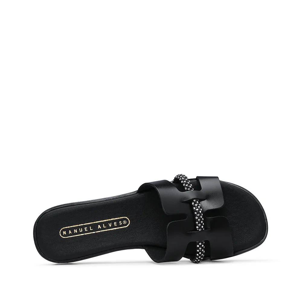 Chinelo Casual Mulher Pele Preto - Image 5