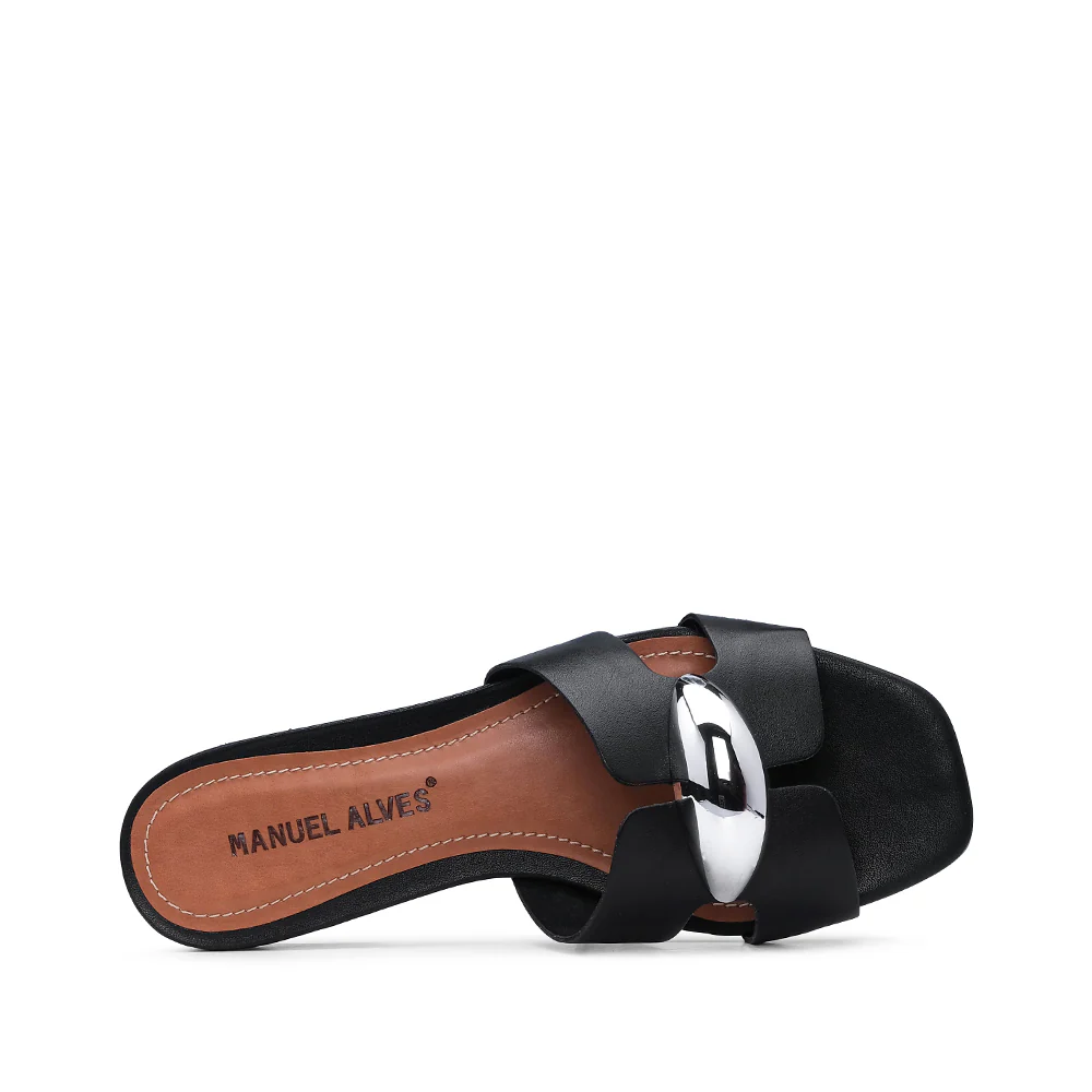 Chinelo Casual Mulher Pele Preto - Image 5