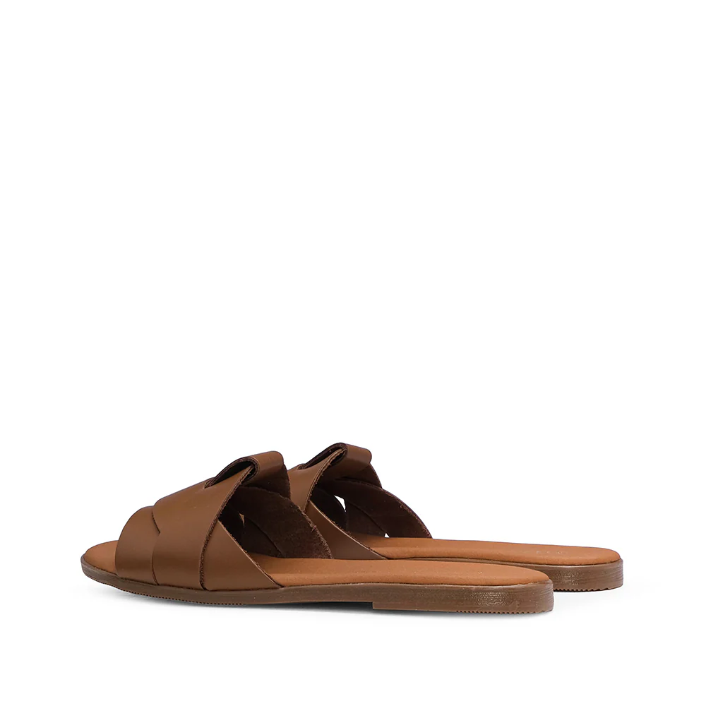 Chinelo Casual Mulher Pele Camel - Image 3