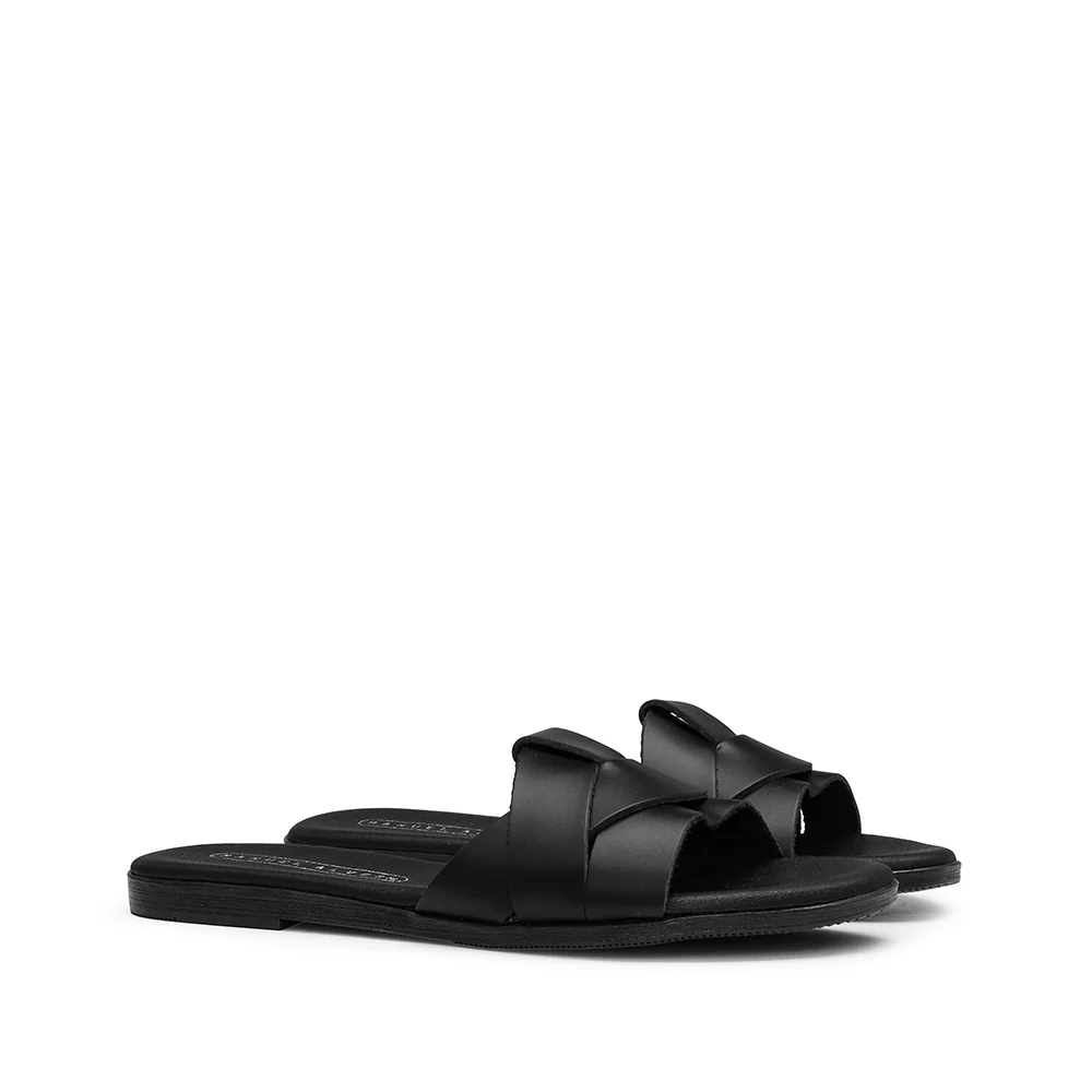 Chinelo Casual Mulher Pele Preto - Image 3