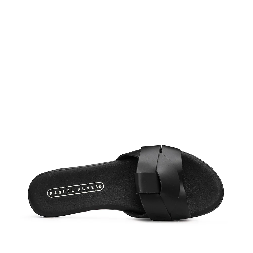 Chinelo Casual Mulher Pele Preto - Image 5