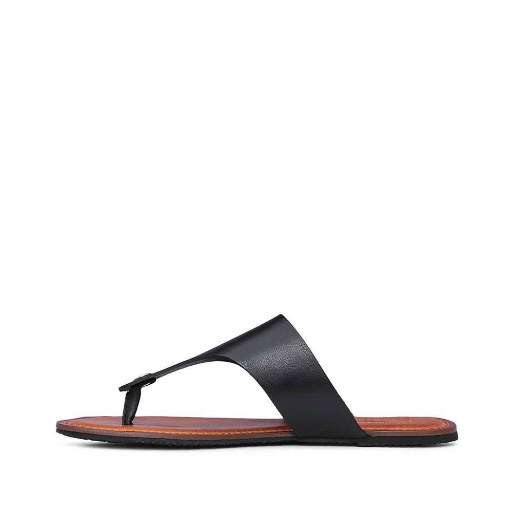 Chinelo Casual Mulher Pele Preto - Image 2