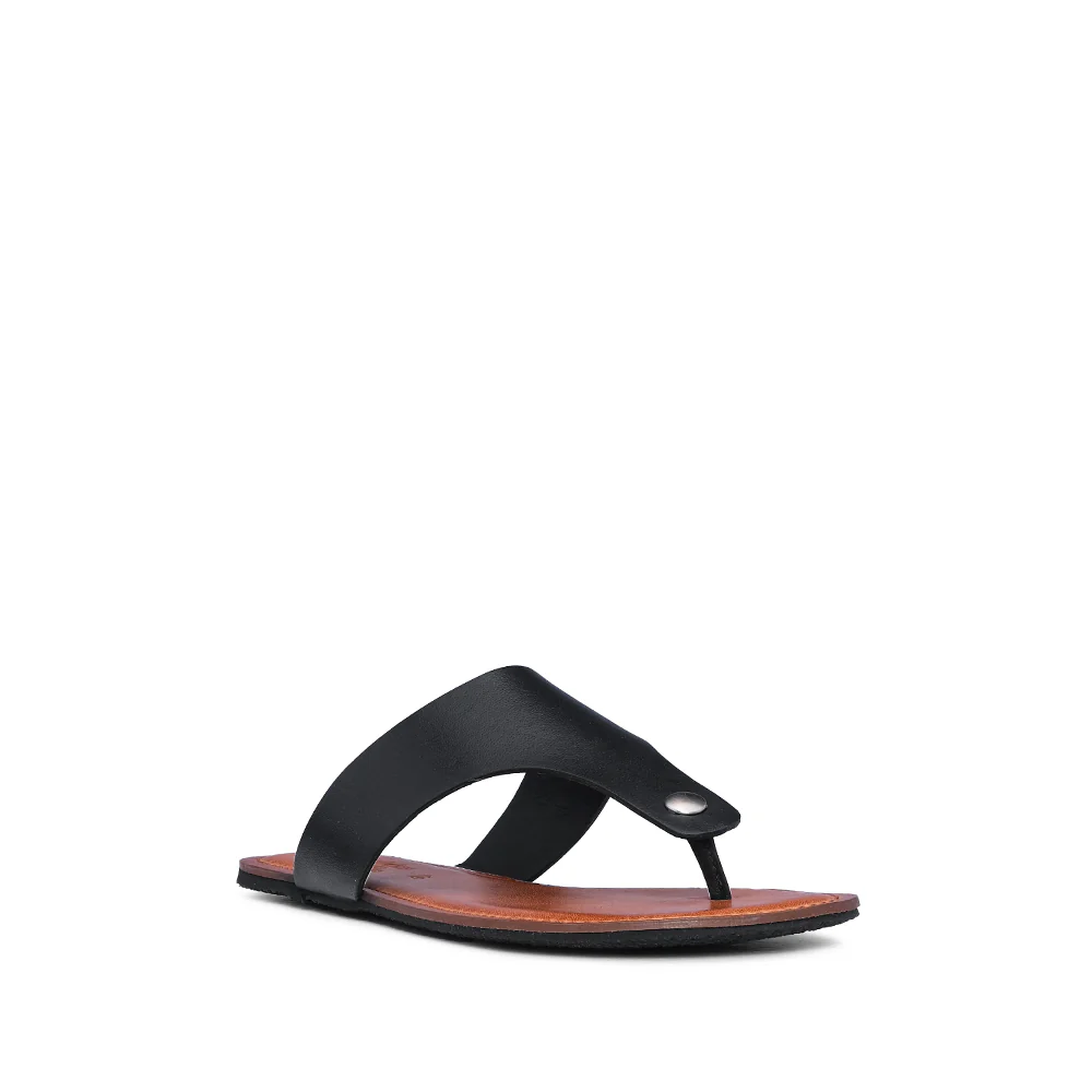 Chinelo Casual Mulher Pele Preto - Image 3