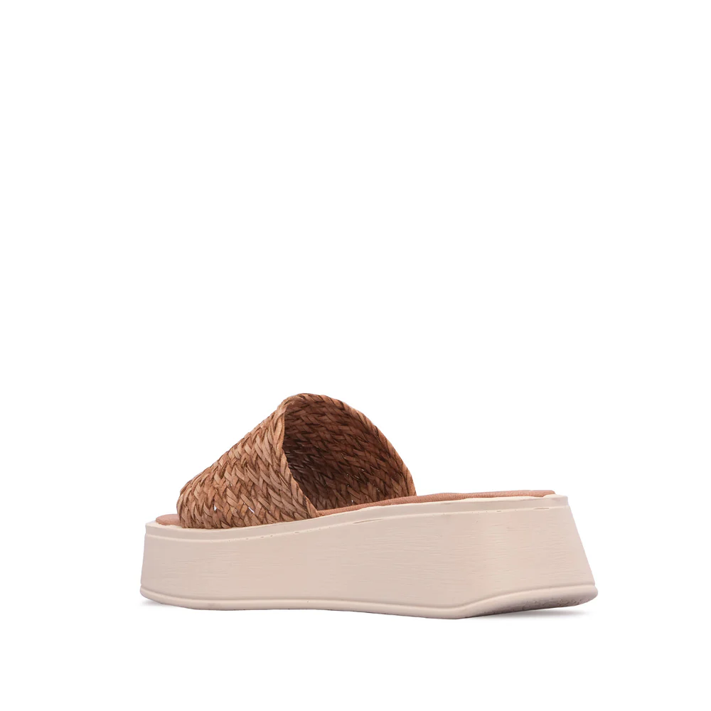 Chinelo Salto Cunha Mulher Pele Taupe - Image 4
