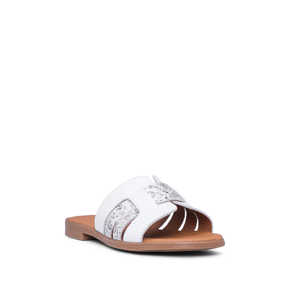 Chinelo Salto Raso Mulher Pele Branco - Image 3