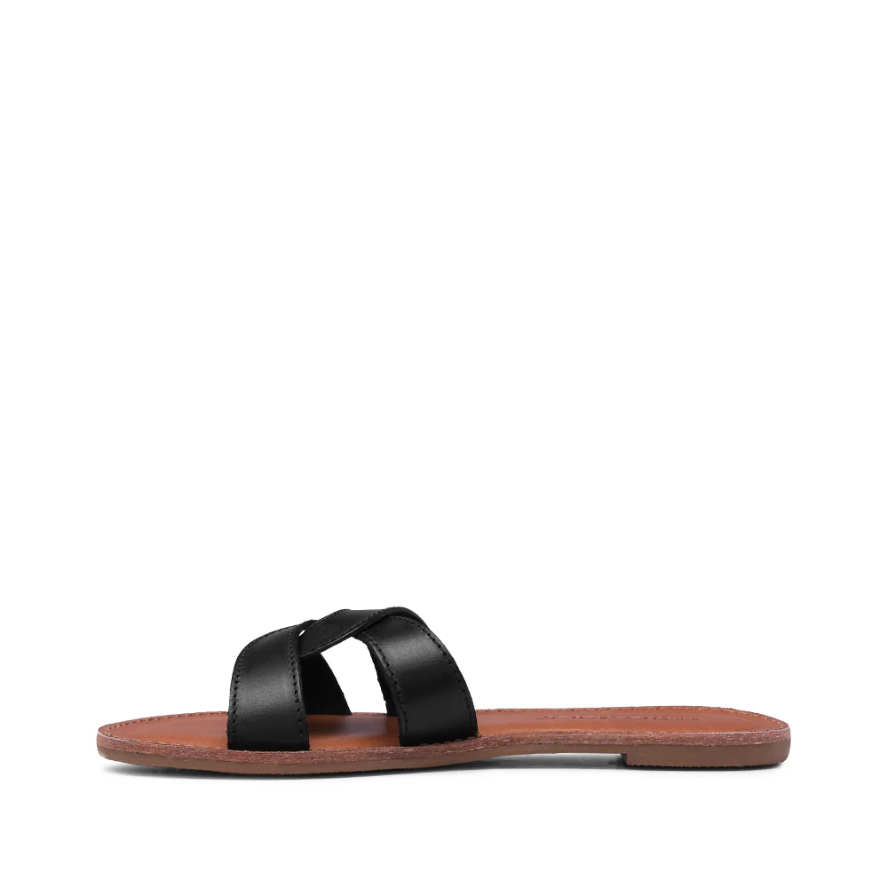 Chinelo Salto Raso Mulher Pele Preto - Image 2