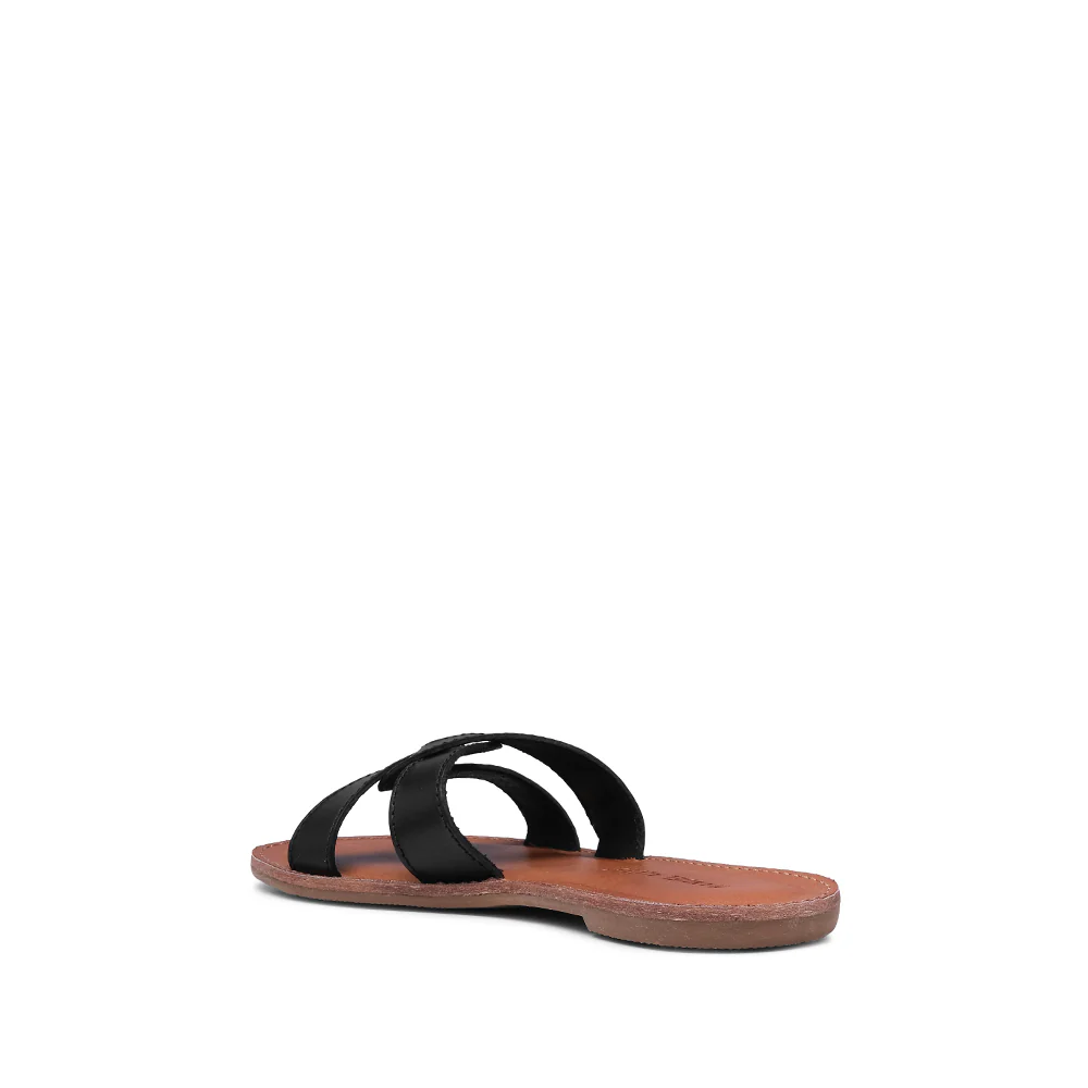 Chinelo Salto Raso Mulher Pele Preto - Image 4