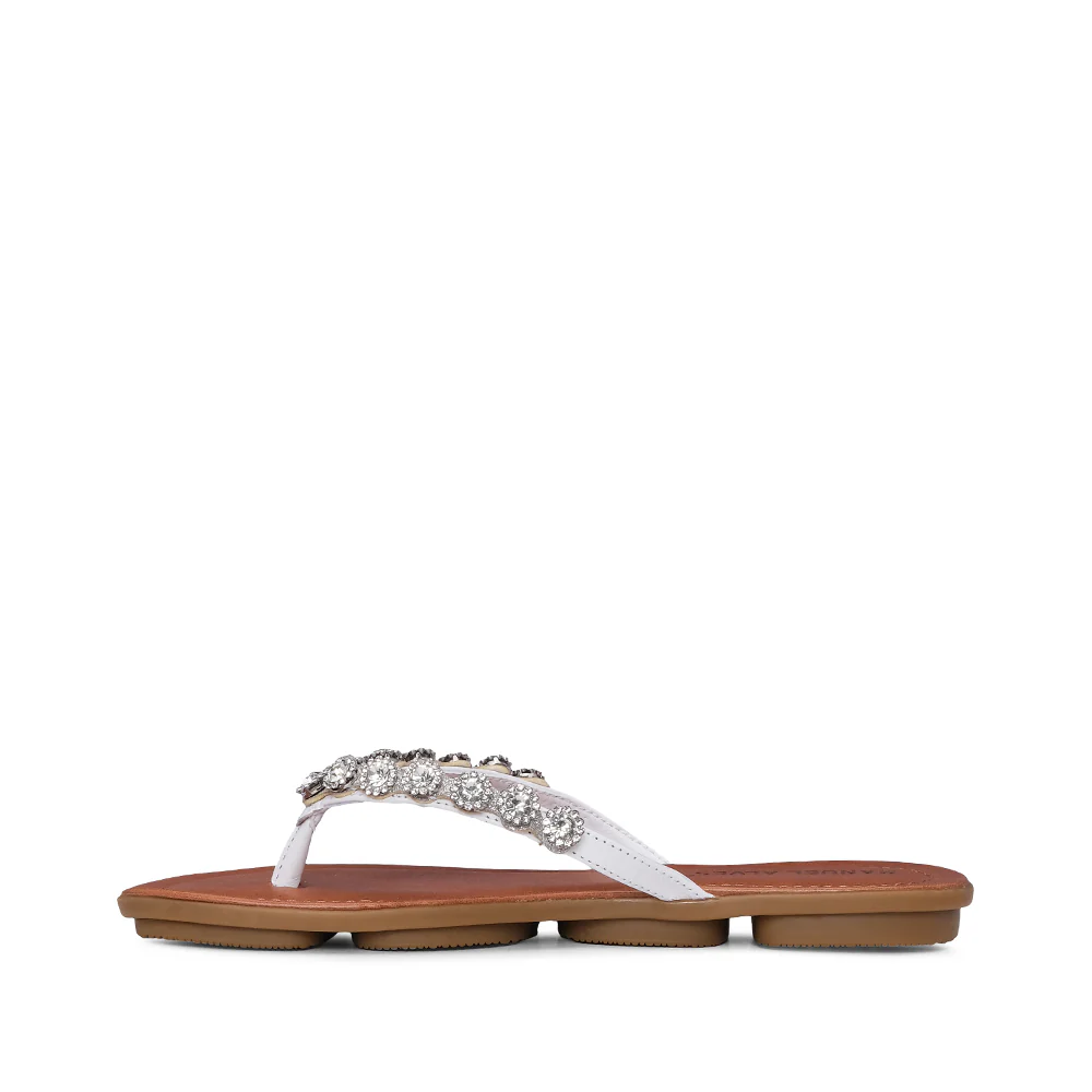 Chinelo Salto Raso Mulher Pele Branco - Image 2