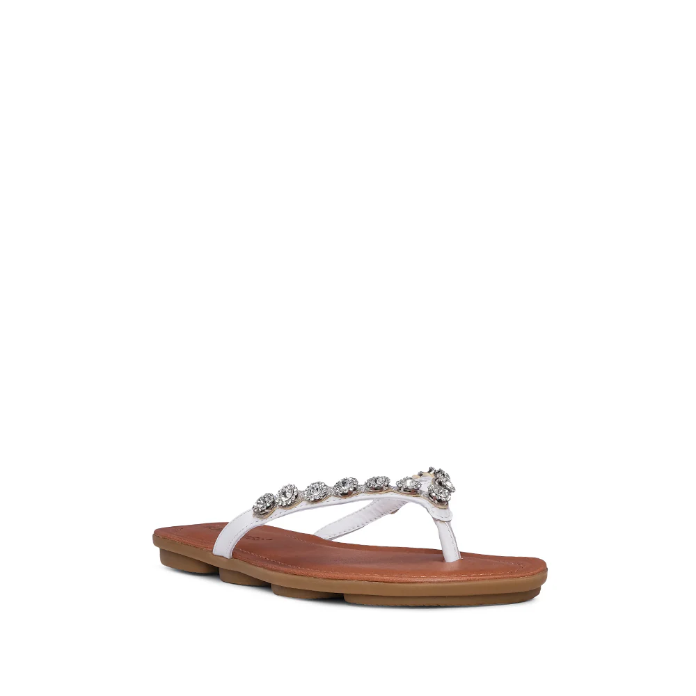 Chinelo Salto Raso Mulher Pele Branco - Image 3