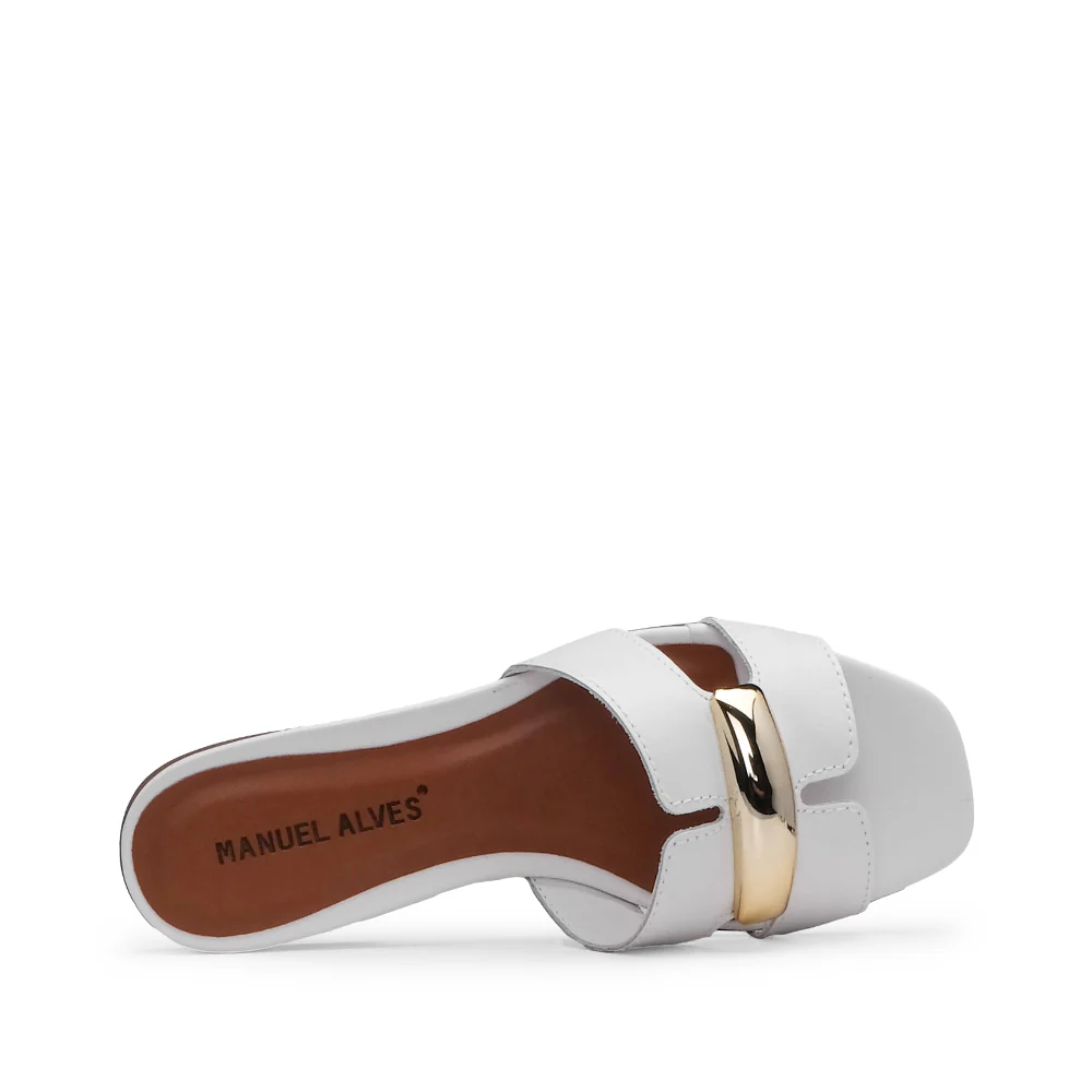 Chinelo Salto Raso Mulher Pele Branco - Image 4