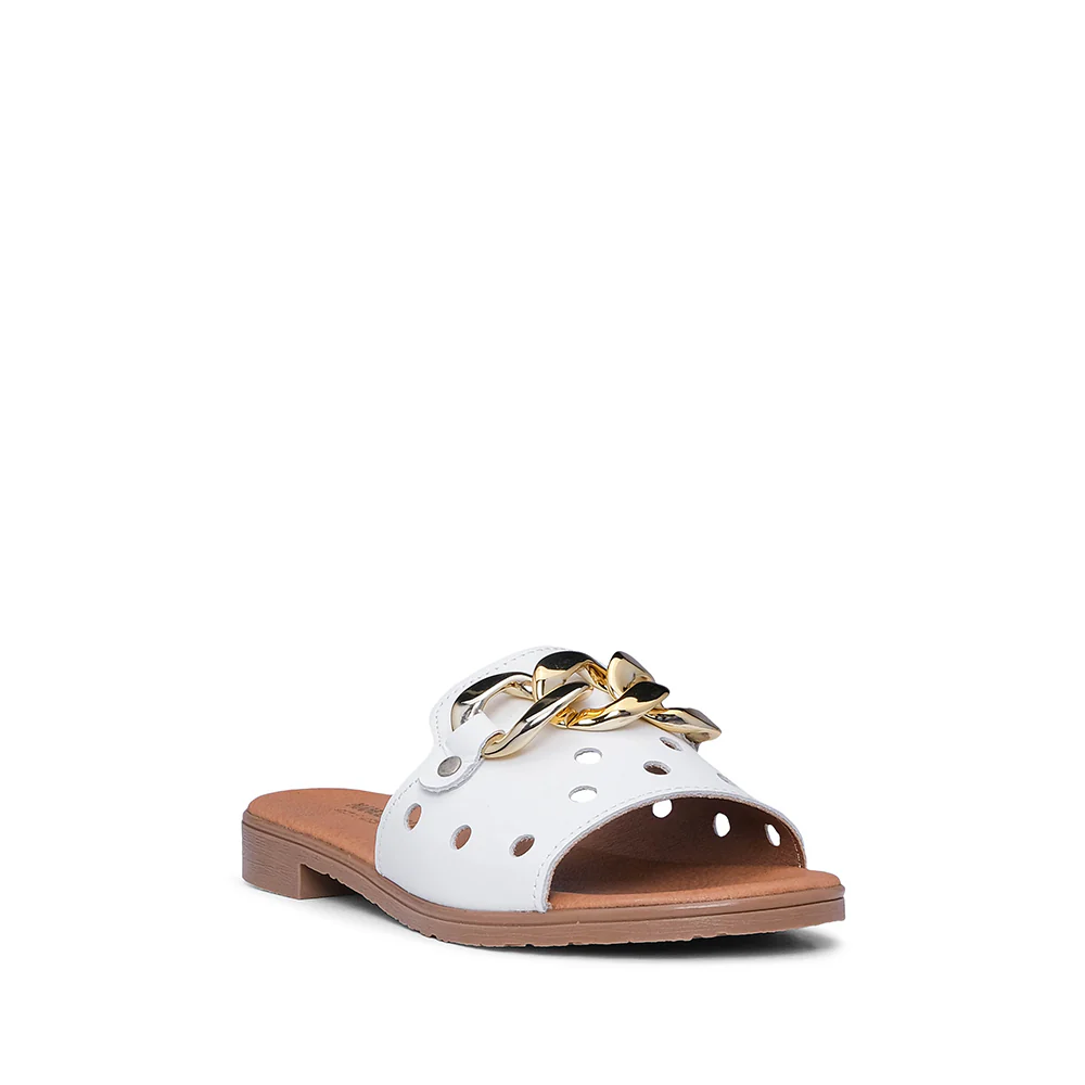 Chinelo Salto Raso Mulher Pele Branco - Image 3