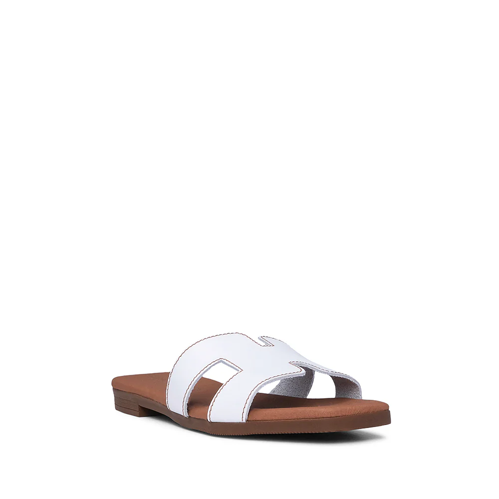 Chinelo Salto Raso Mulher Pele Branco - Image 3