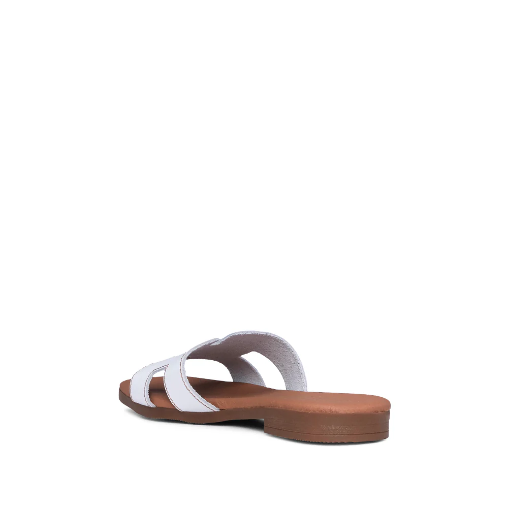 Chinelo Salto Raso Mulher Pele Branco - Image 4