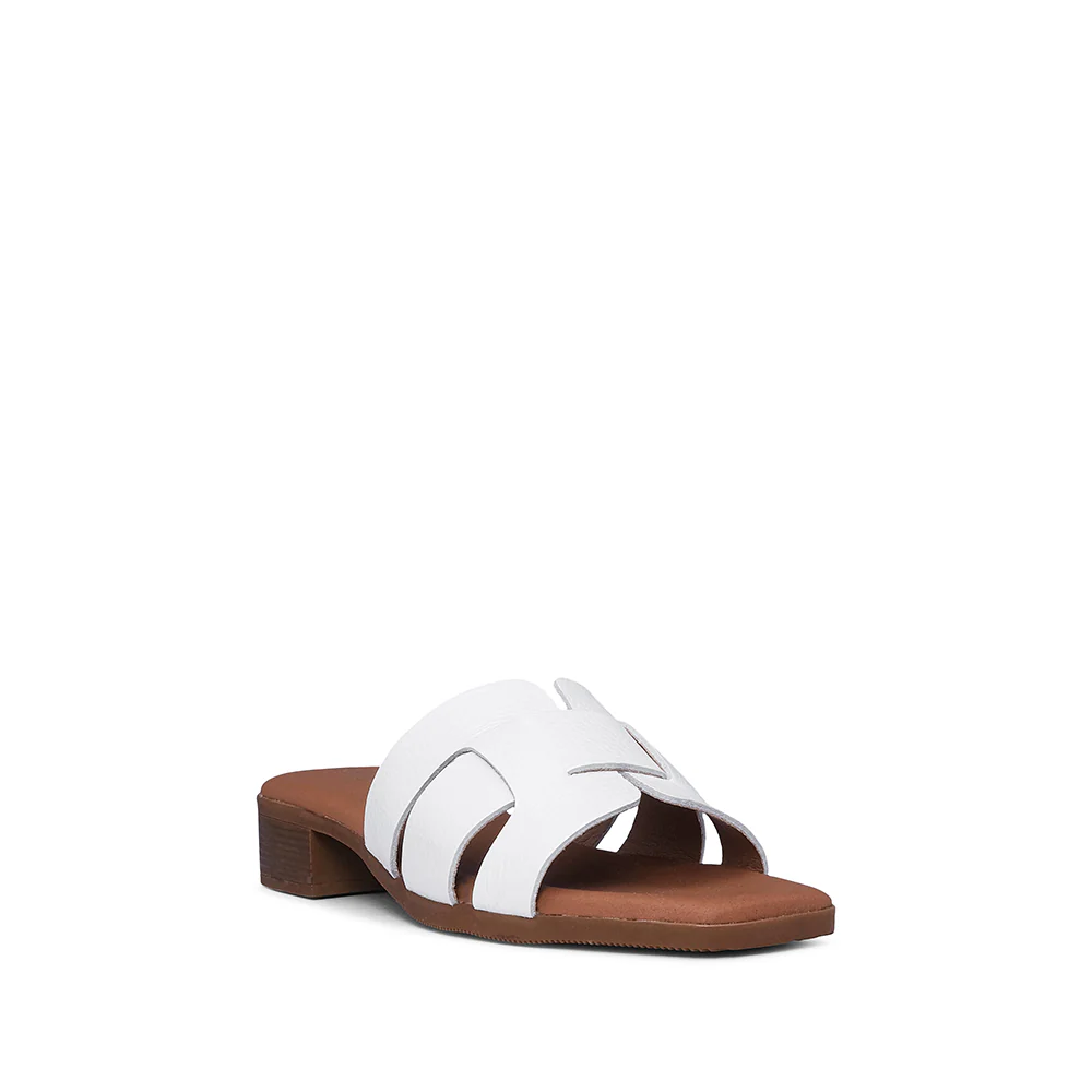 Chinelo Salto Raso Mulher Pele Branco - Image 3