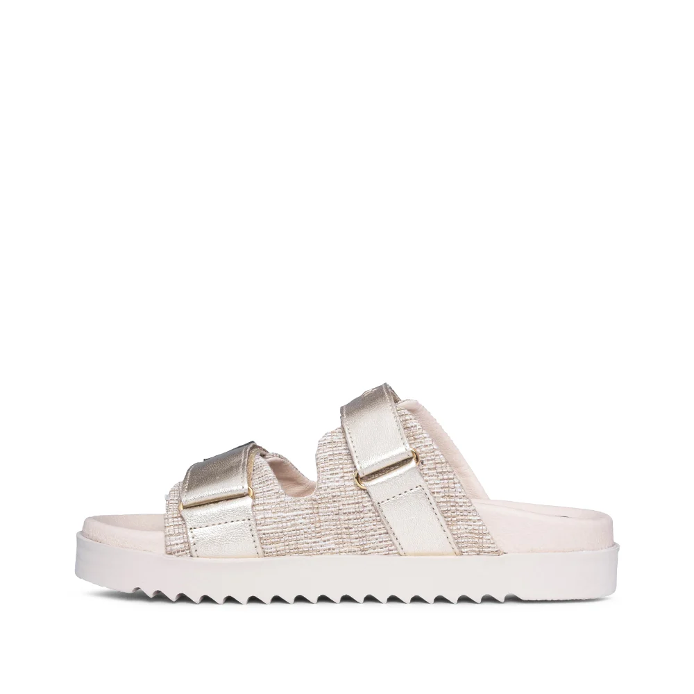 Chinelo Salto Raso Mulher Pele Bege - Image 2