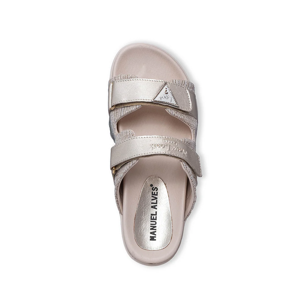 Chinelo Salto Raso Mulher Pele Bege - Image 5