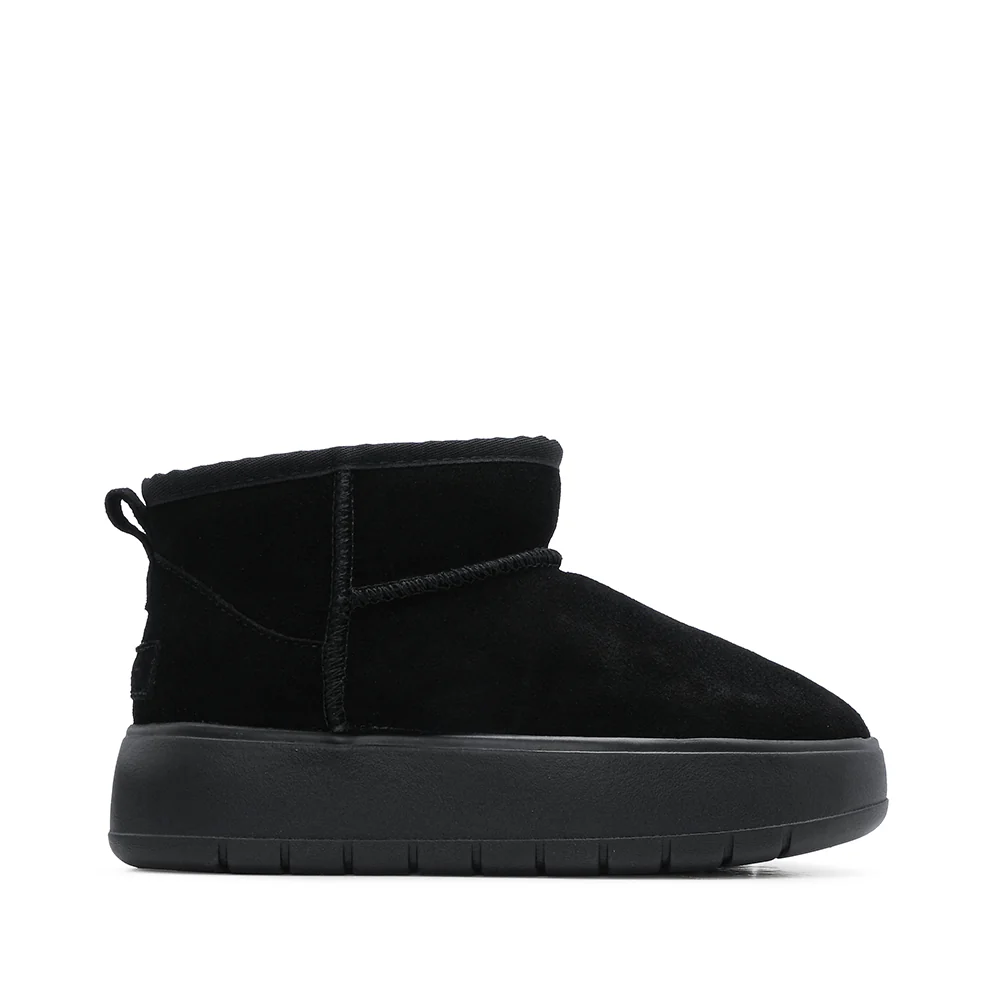 Pantufa Conforto Mulher Camurça Preto