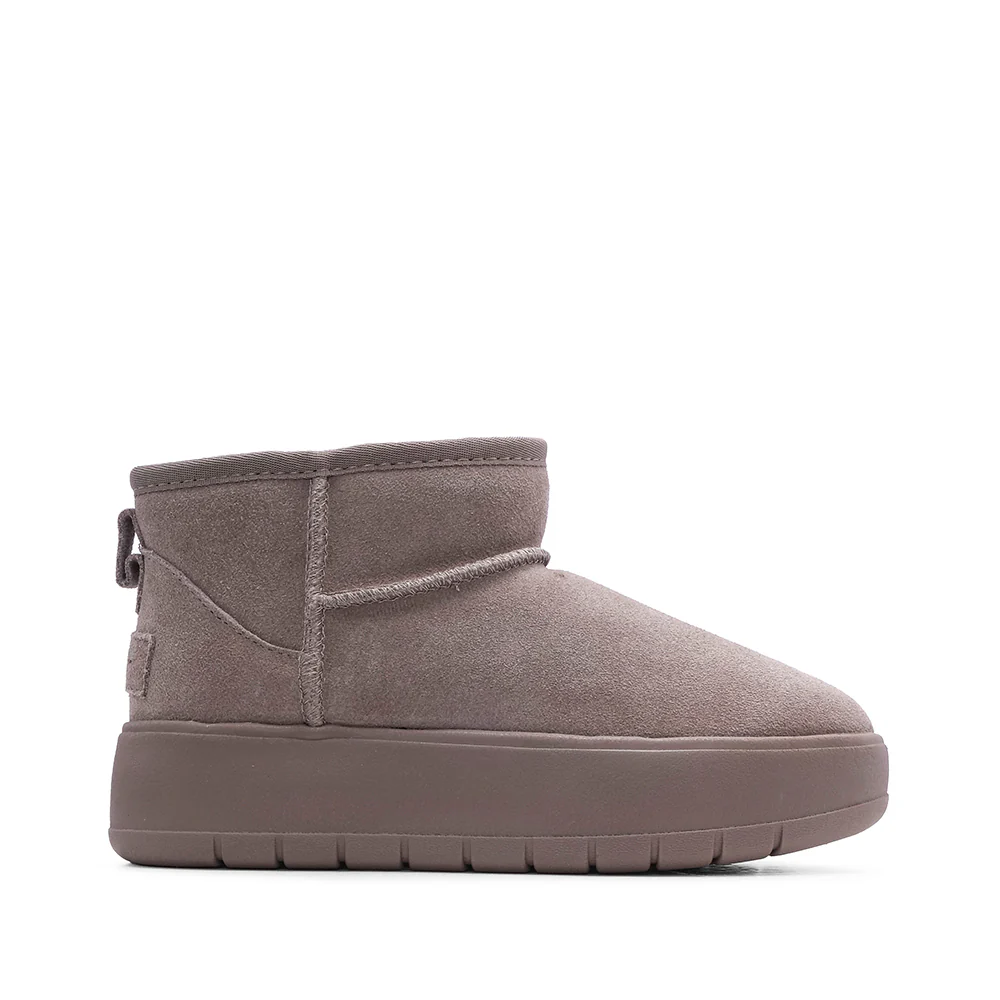 Pantufa Conforto Mulher Camurça Taupe