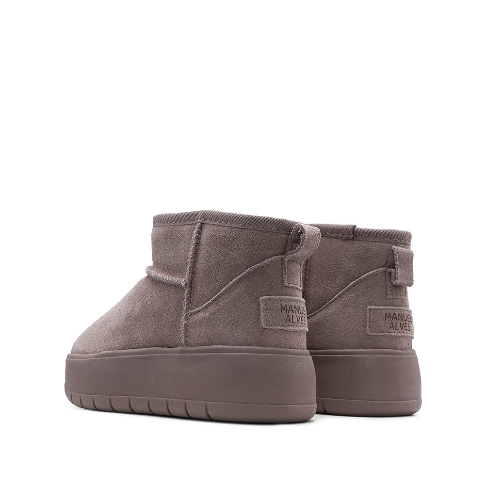 Pantufa Conforto Mulher Camurça Taupe - Image 3