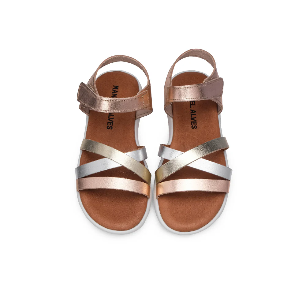 Sandália Casual Criança Metalizado Multicolor - Image 5