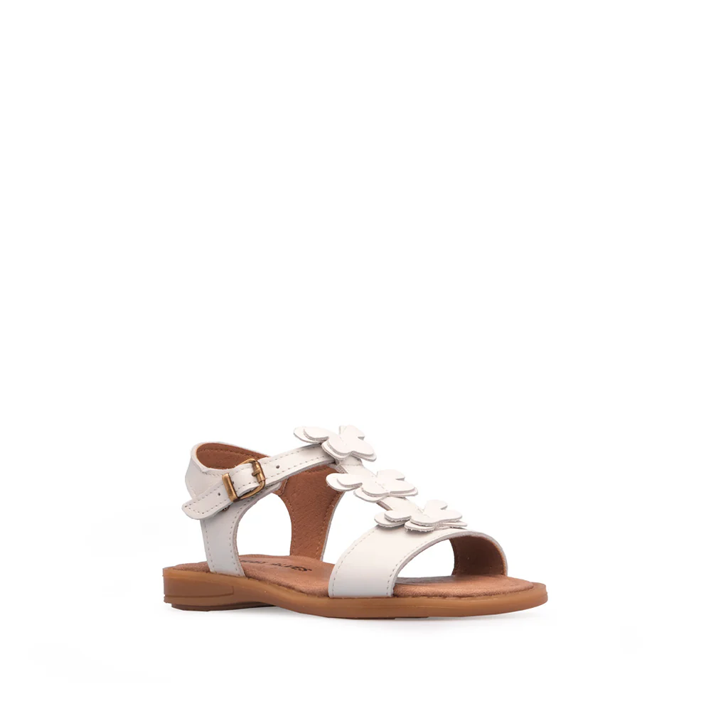 Sandália Salto Raso Criança Pele Branco - Image 3