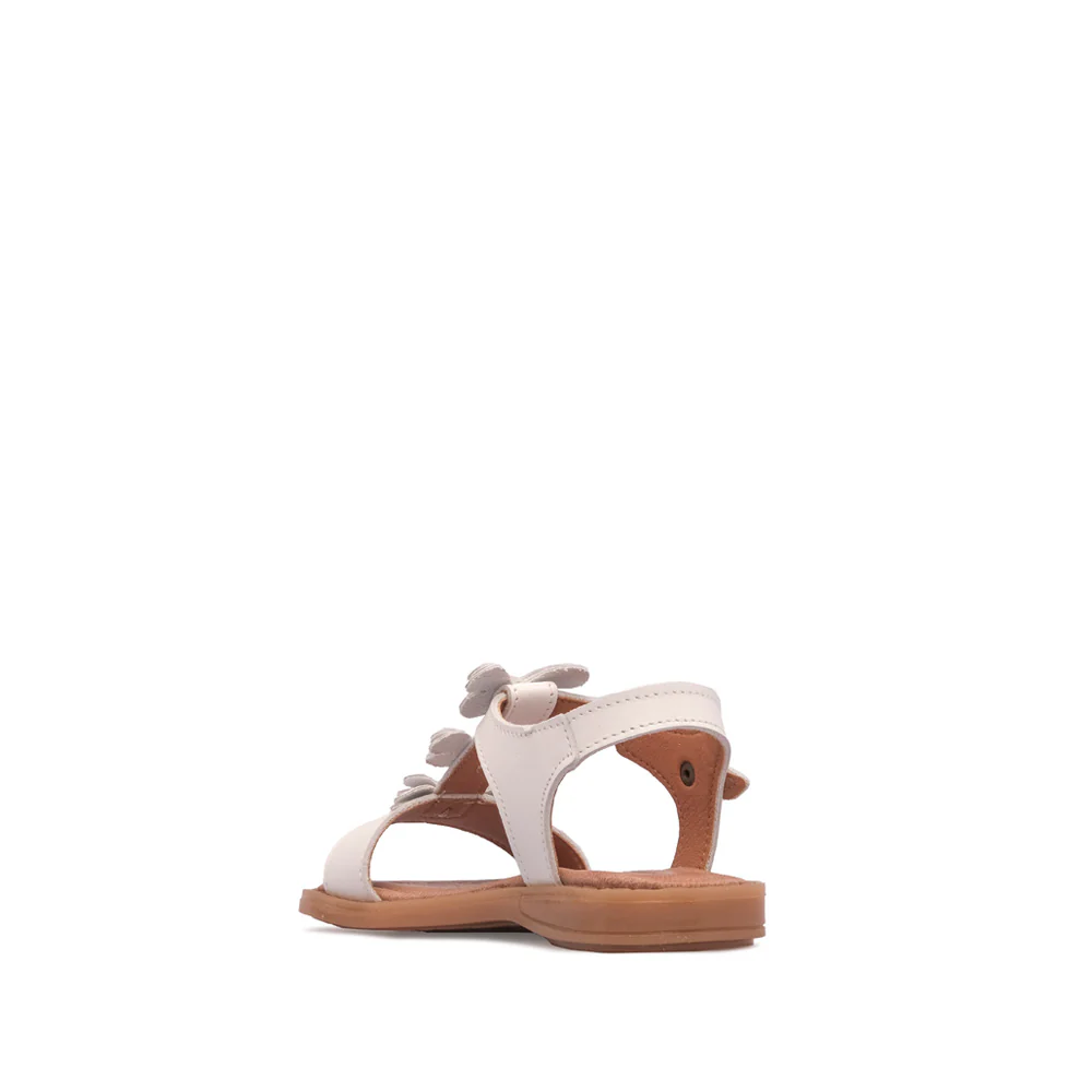 Sandália Salto Raso Criança Pele Branco - Image 4