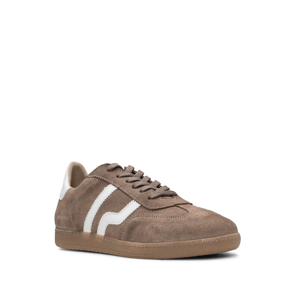 Sapatilha Casual Homem Camurça Taupe - Image 3