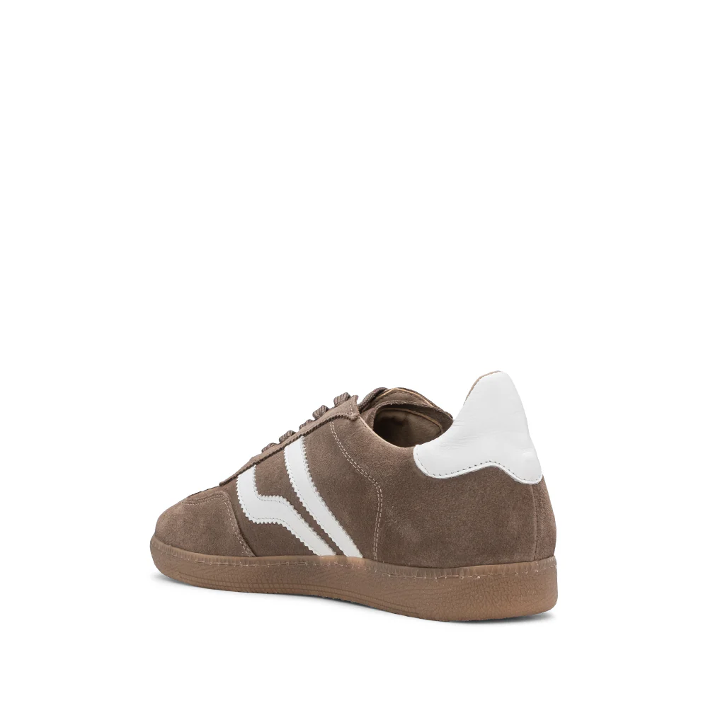 Sapatilha Casual Homem Camurça Taupe - Image 4