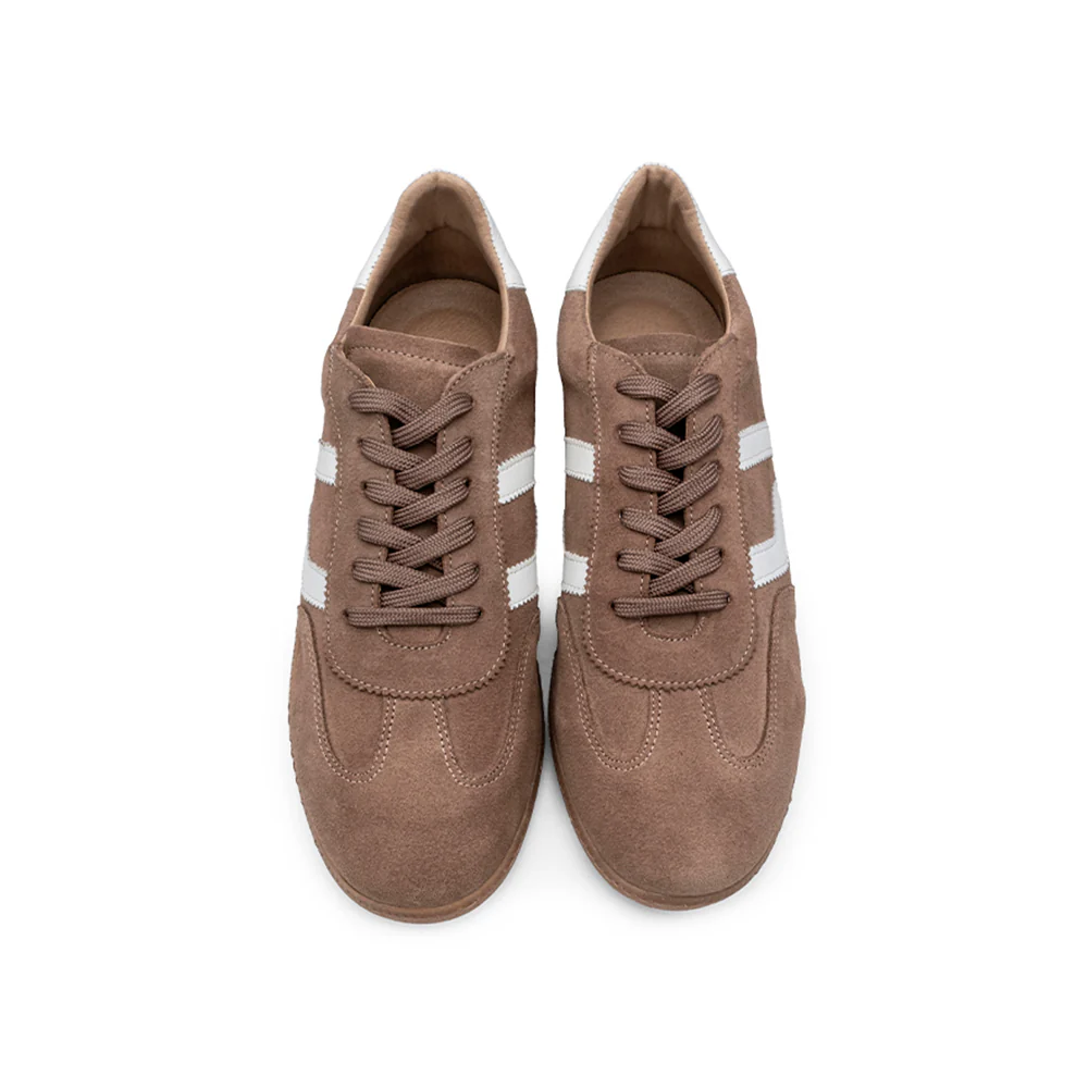 Sapatilha Casual Homem Camurça Taupe - Image 6