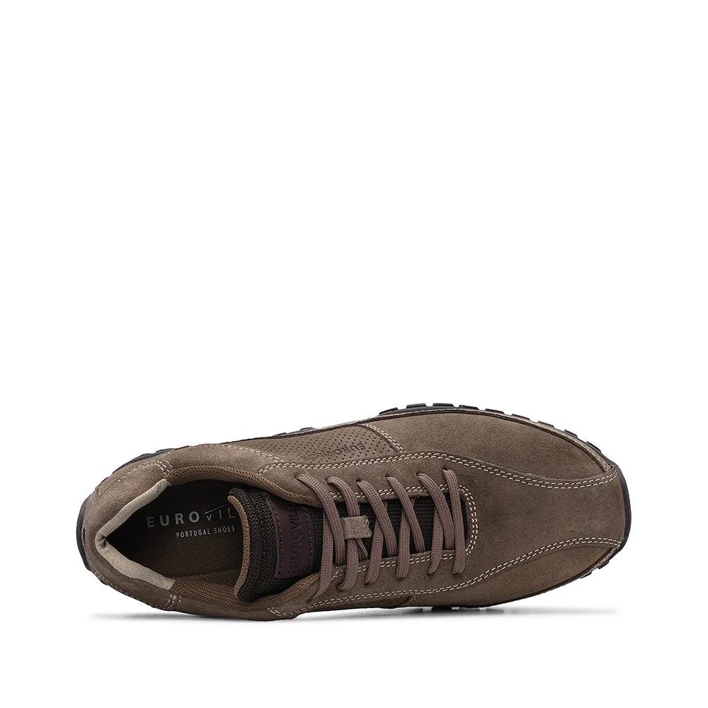 Sapatilha Casual Homem Camurça Taupe - Image 5