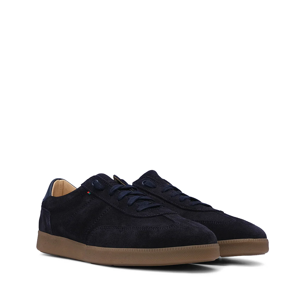 Sapatilha Casual Homem Camurça Azul Marinho - Image 7
