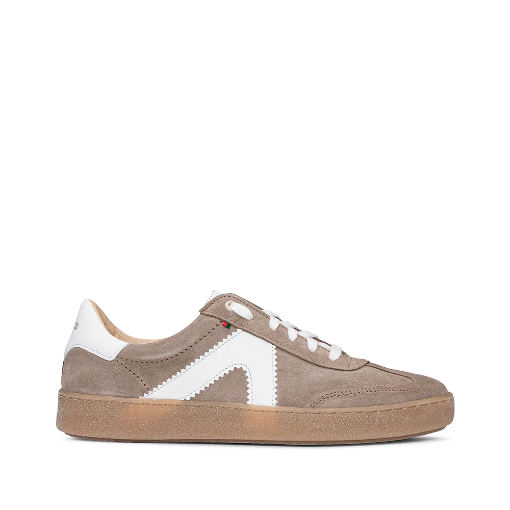 Sapatilha Casual Homem Camurça Taupe