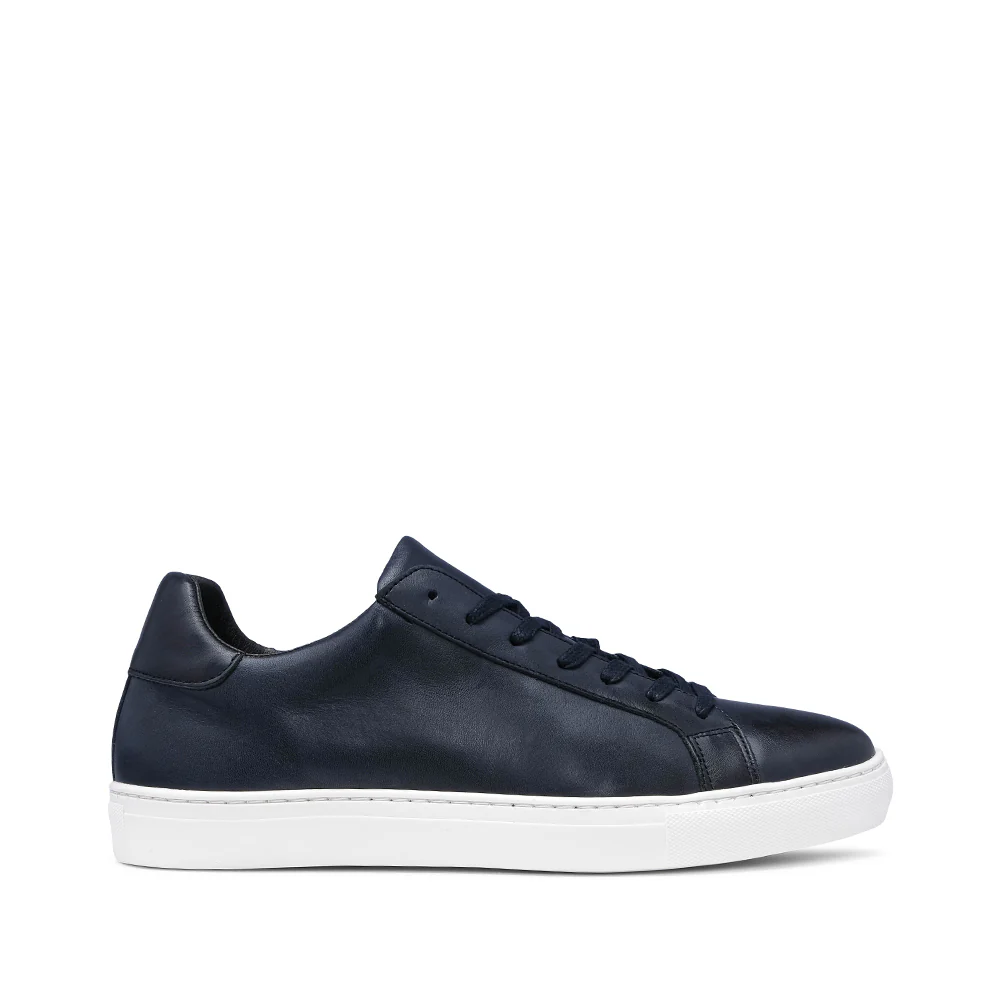 Sapatilha Casual Homem Pele Azul