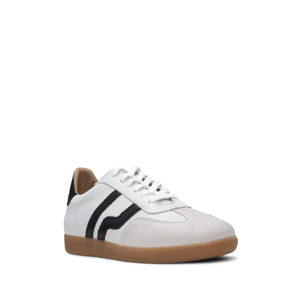 Sapatilha Casual Homem Pele Branco E Preto - Image 3