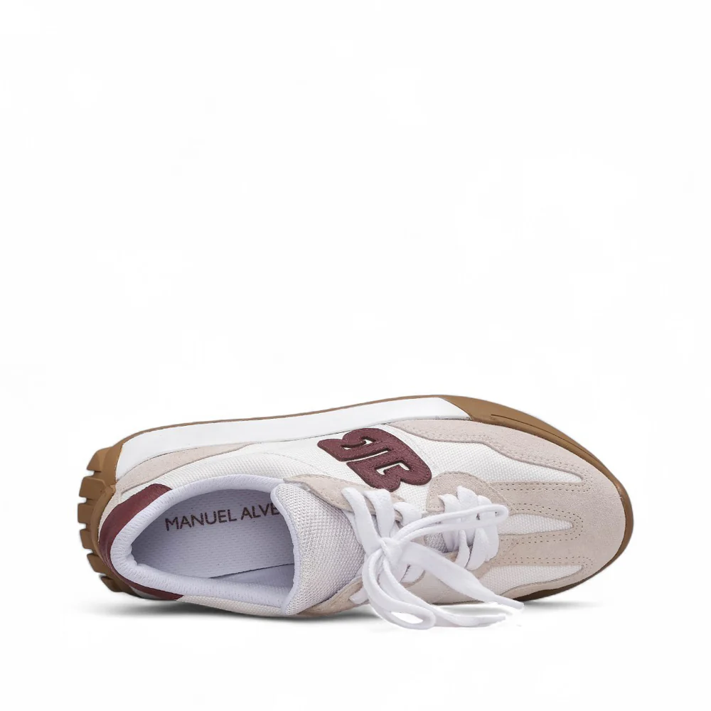 Sapatilha Casual Mulher  Branco E Vermelho - Image 5