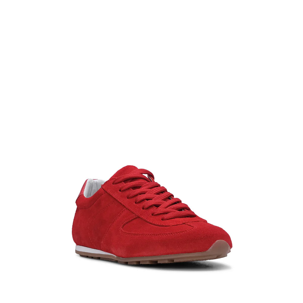 Sapatilha Casual Mulher Camurça Vermelho - Image 3