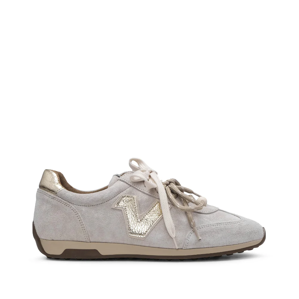 Sapatilha Casual Mulher Camurça Dourado