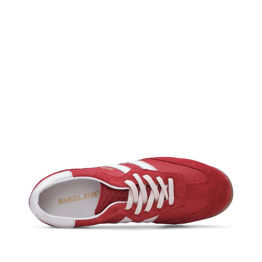 Sapatilha Casual Mulher Camurça Vermelho - Image 5