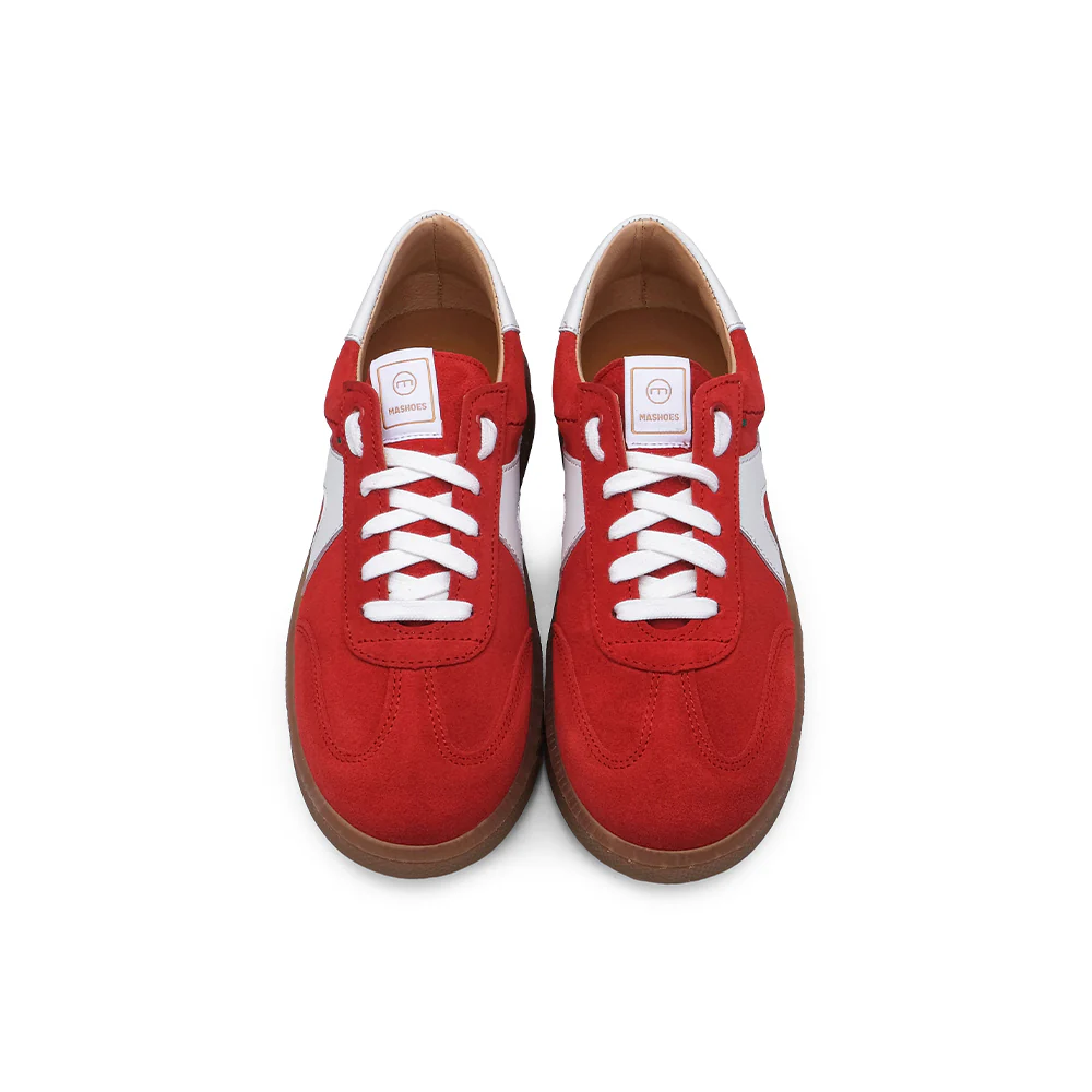 Sapatilha Casual Mulher Camurça Vermelho - Image 6