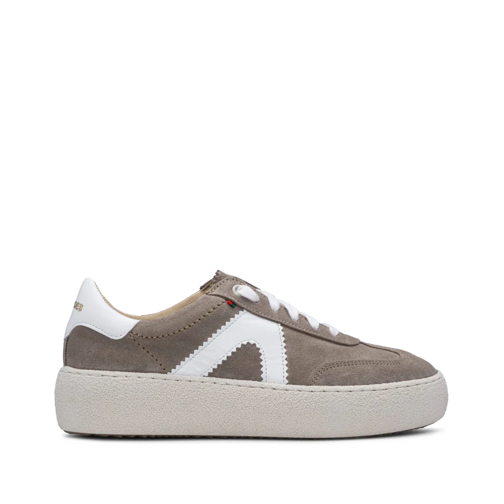 Sapatilha Casual Mulher Camurça Taupe